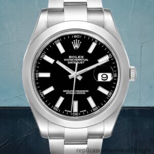 Replica Womens Rolex Datejust 116300BKSO 41mm Men's Watch Stainless Steel
